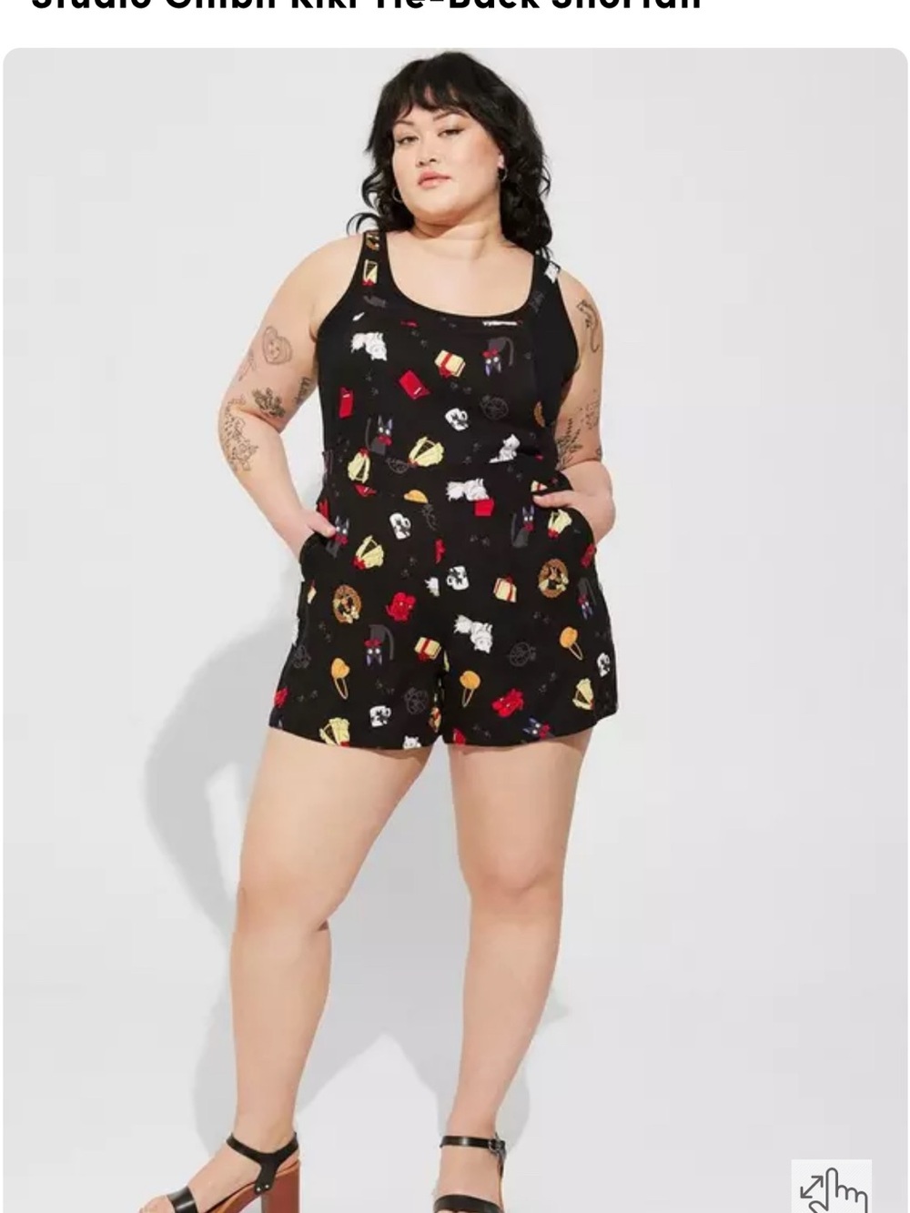 Studio ghibli Kiki tie back shortall